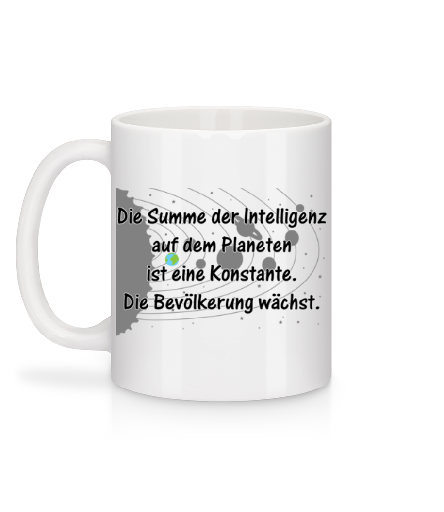 Vorschau: Konstante Intelligenz - Tasse - Weiß - Hinten