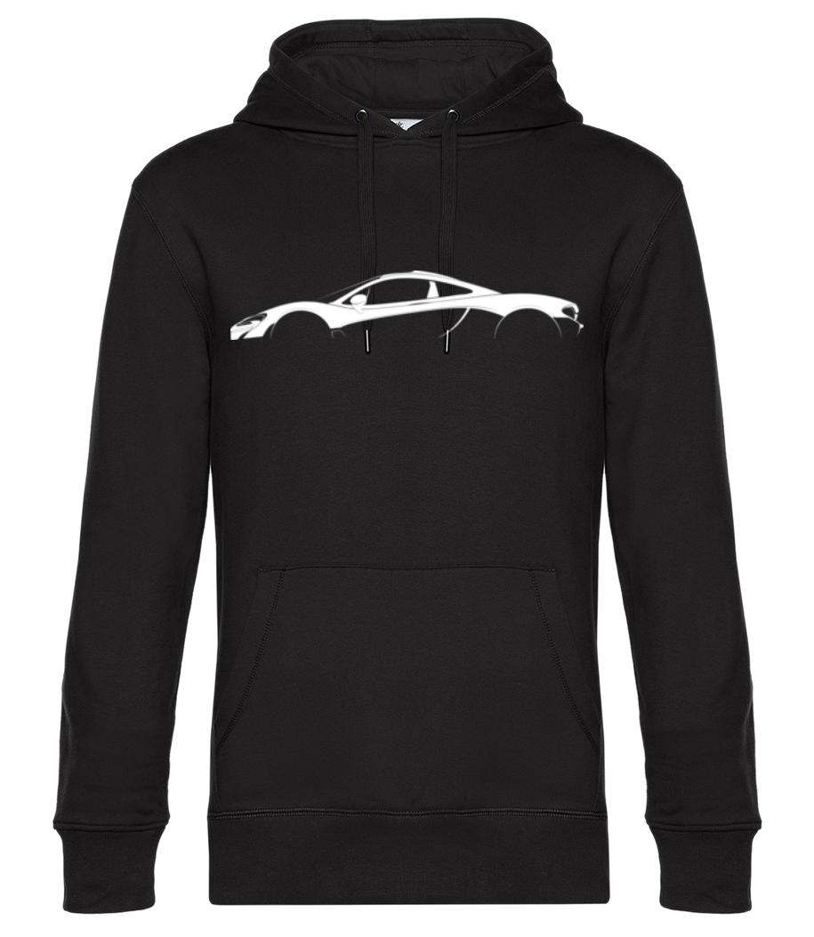 'McLaren P1' Silhouette - Sweat à capuche premium Unisexe - Noir - Devant