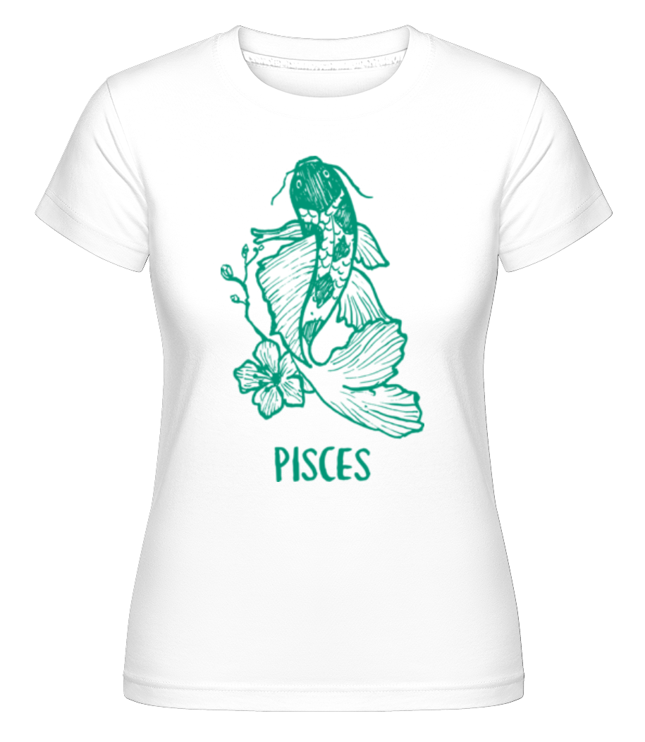 Scribble Style Zodiac Sign Pisces ·  T-shirt Shirtinator femme