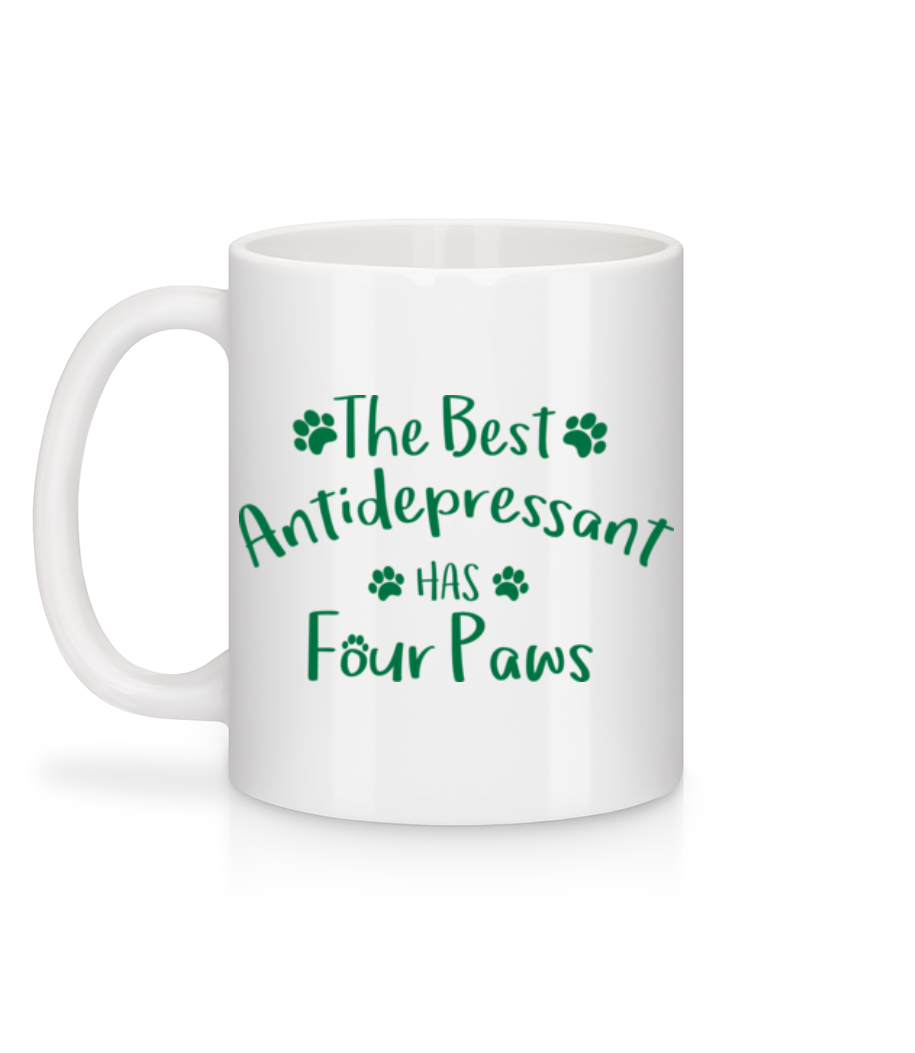 Vorschau: The Best Antidepressant - Tasse - Weiß - Hinten