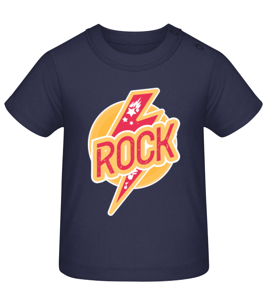 Rock - T-shirt Bébé - Bleu marine - Devant