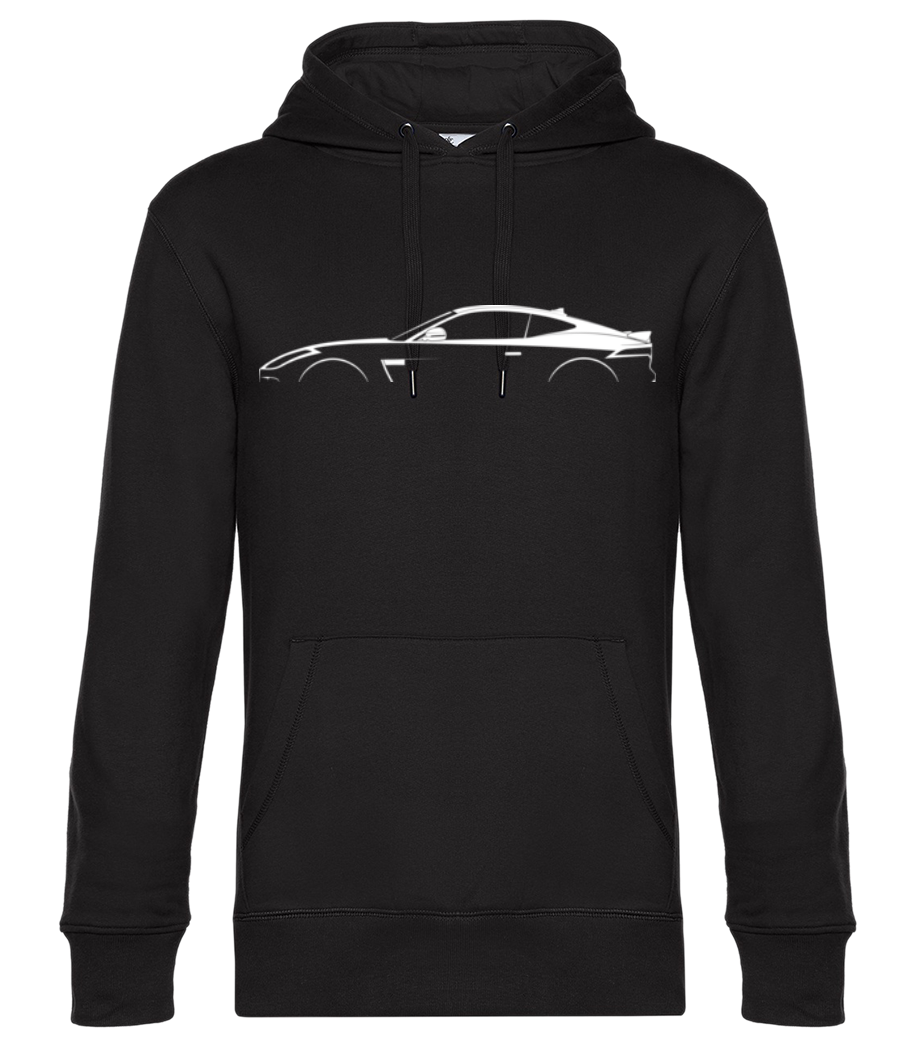 Aperçu: 'Jaguar F-Type SVR' Silhouette - Sweat à capuche premium Unisexe - Noir - Devant