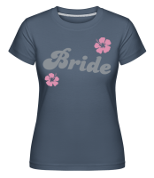 Bride Flowers - T-shirt Shirtinator femme - Bleu denim - Devant