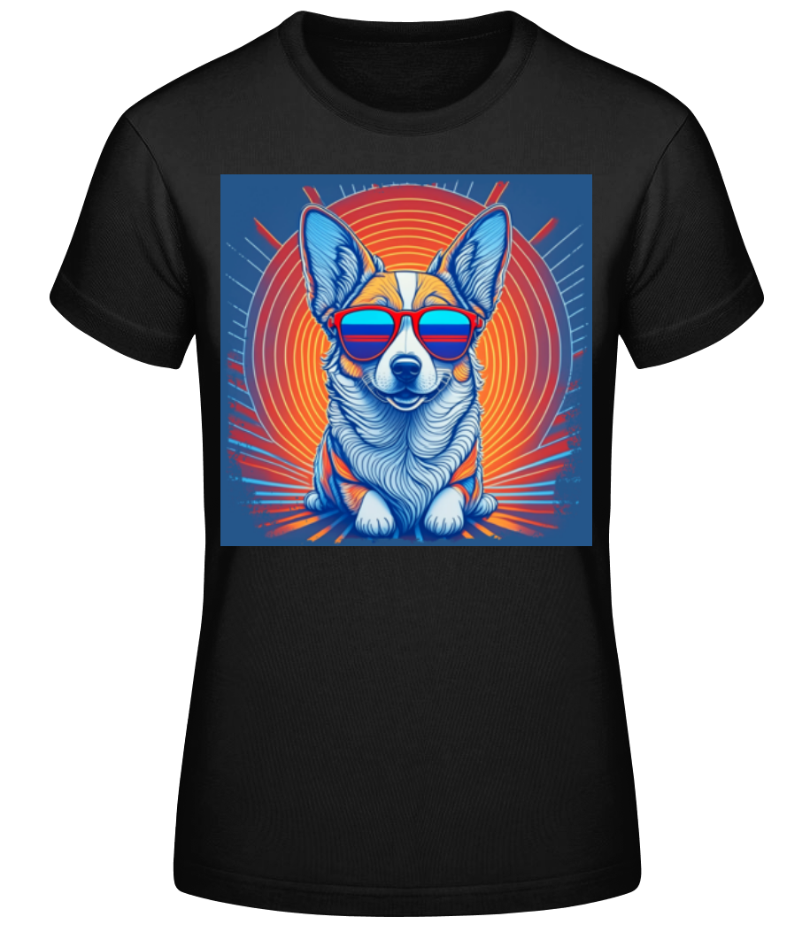 Corgi Hippie Look · T-shirt standard Femme