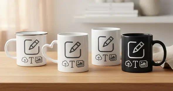 Custom printed mugs – personalised photo mugs by Shirtinator