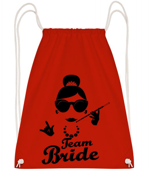 Team Bride - Sac à dos Drawstring - Rouge - Vorn