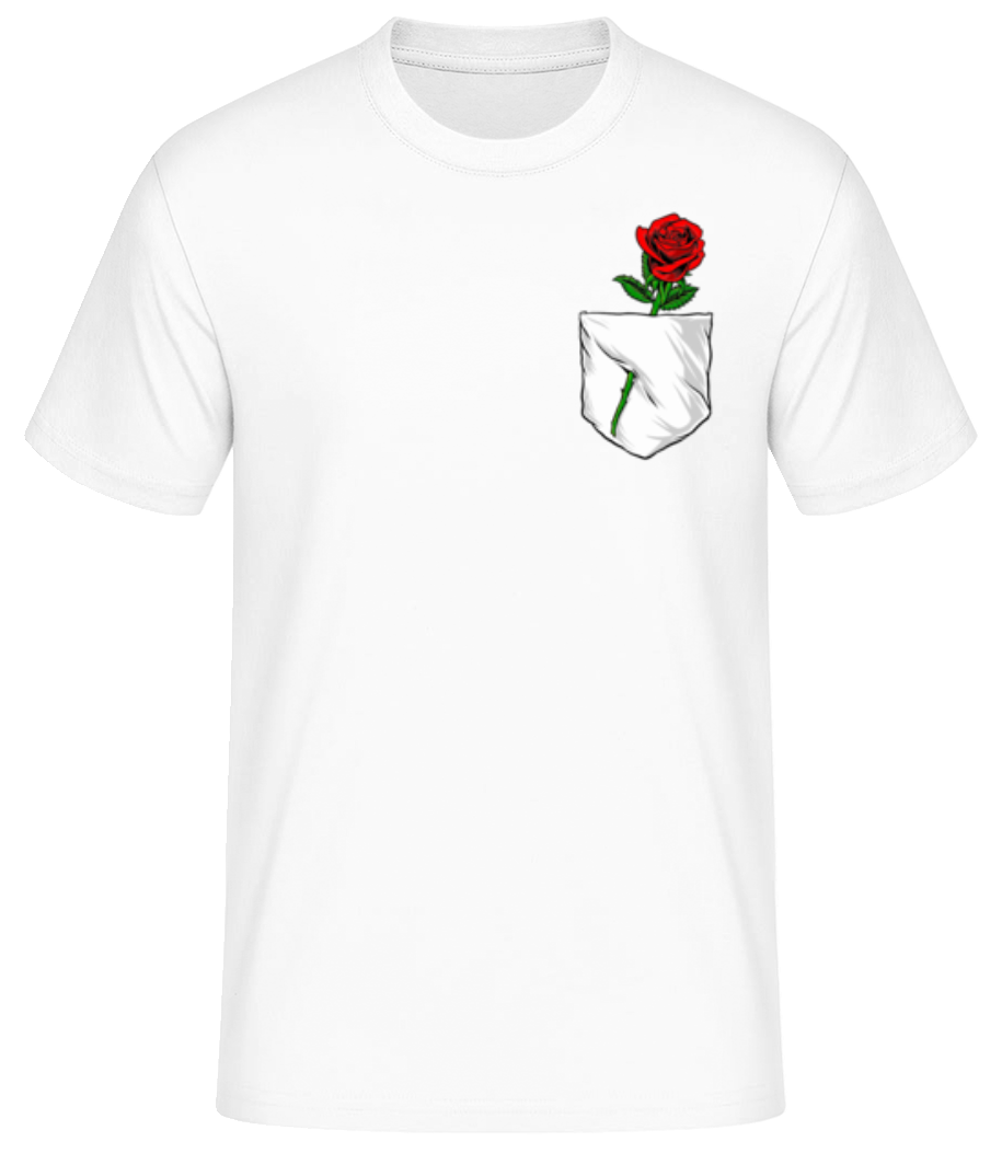 Poche Poitrine Rose · T-shirt standard Homme