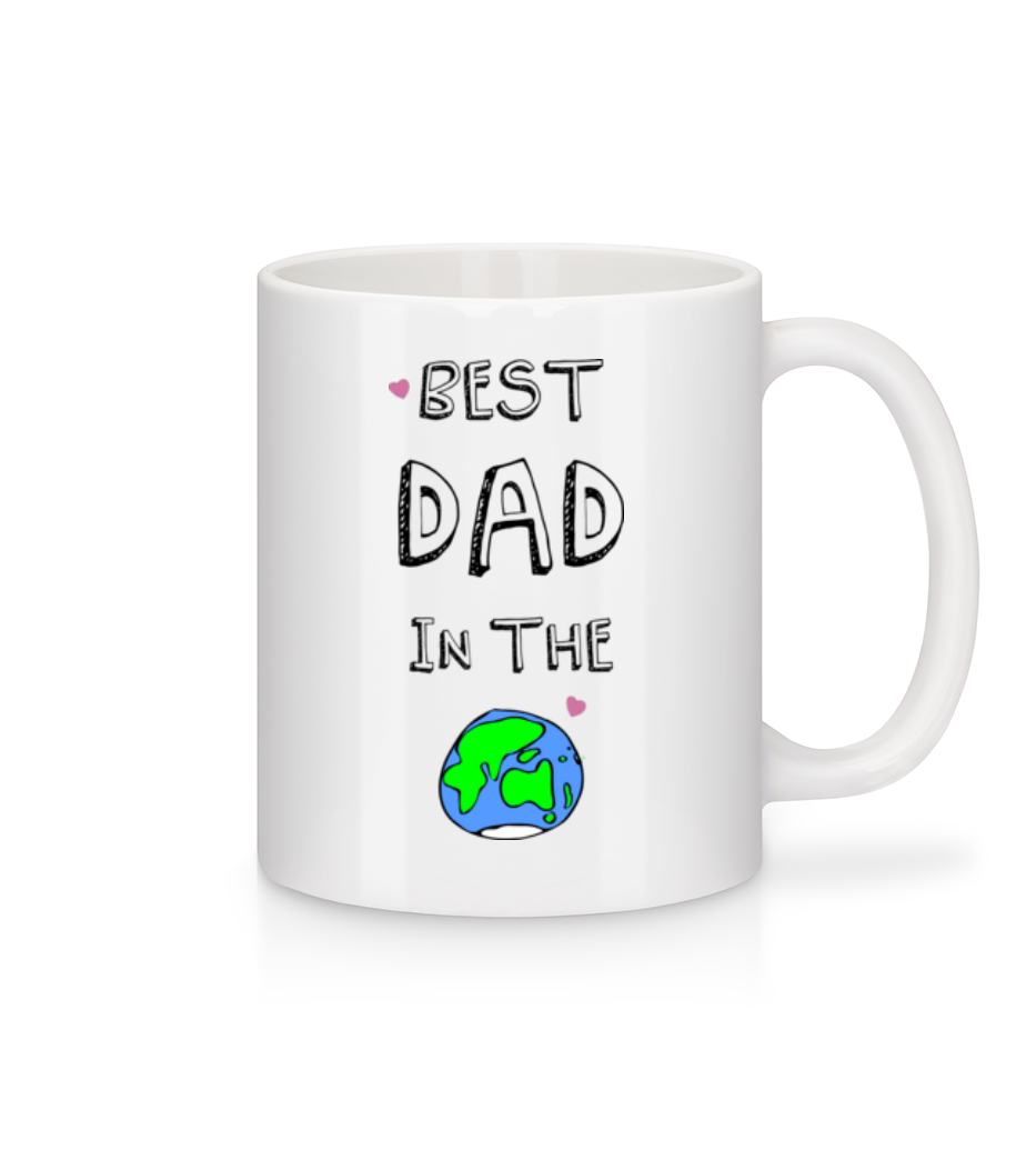 Worlds Best Dad - Mug en céramique blanc - Blanc - Devant