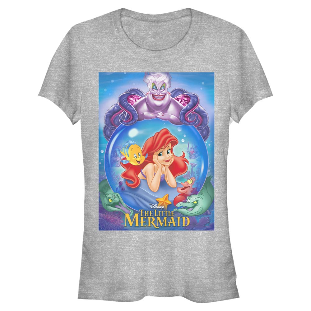 Aperçu: Disney - Ariel La Petite Sirène - Ariel & Ursula Ariel and Ursula - Femme T-shirt - Gris chiné - Devant