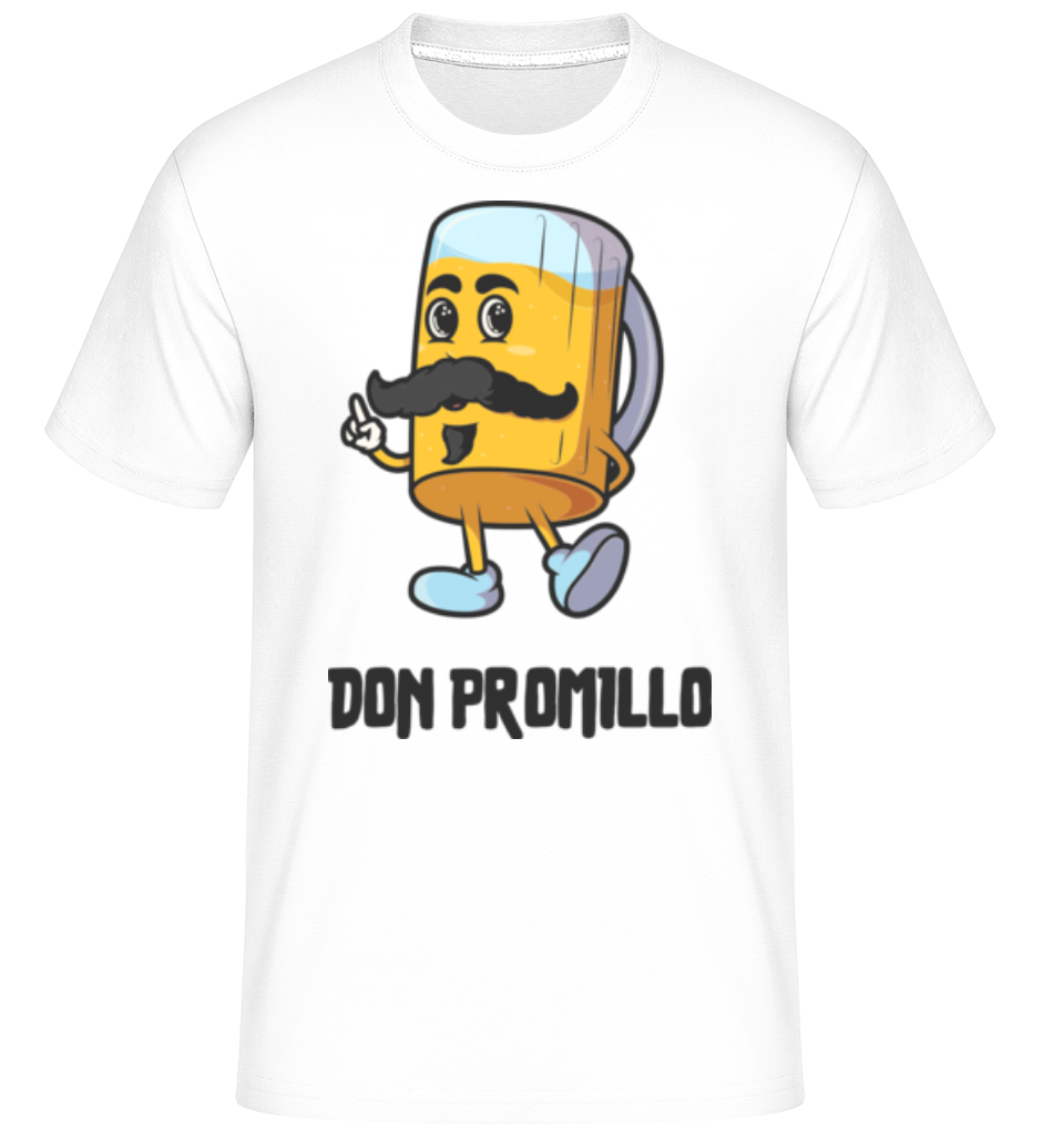 Aperçu: Don Promillo -  T-Shirt Shirtinator homme - Blanc - Devant