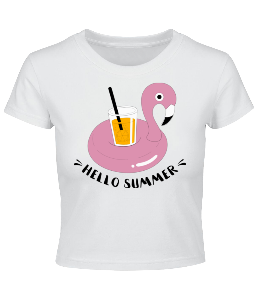 Hello Summer Flamingo · Crop top