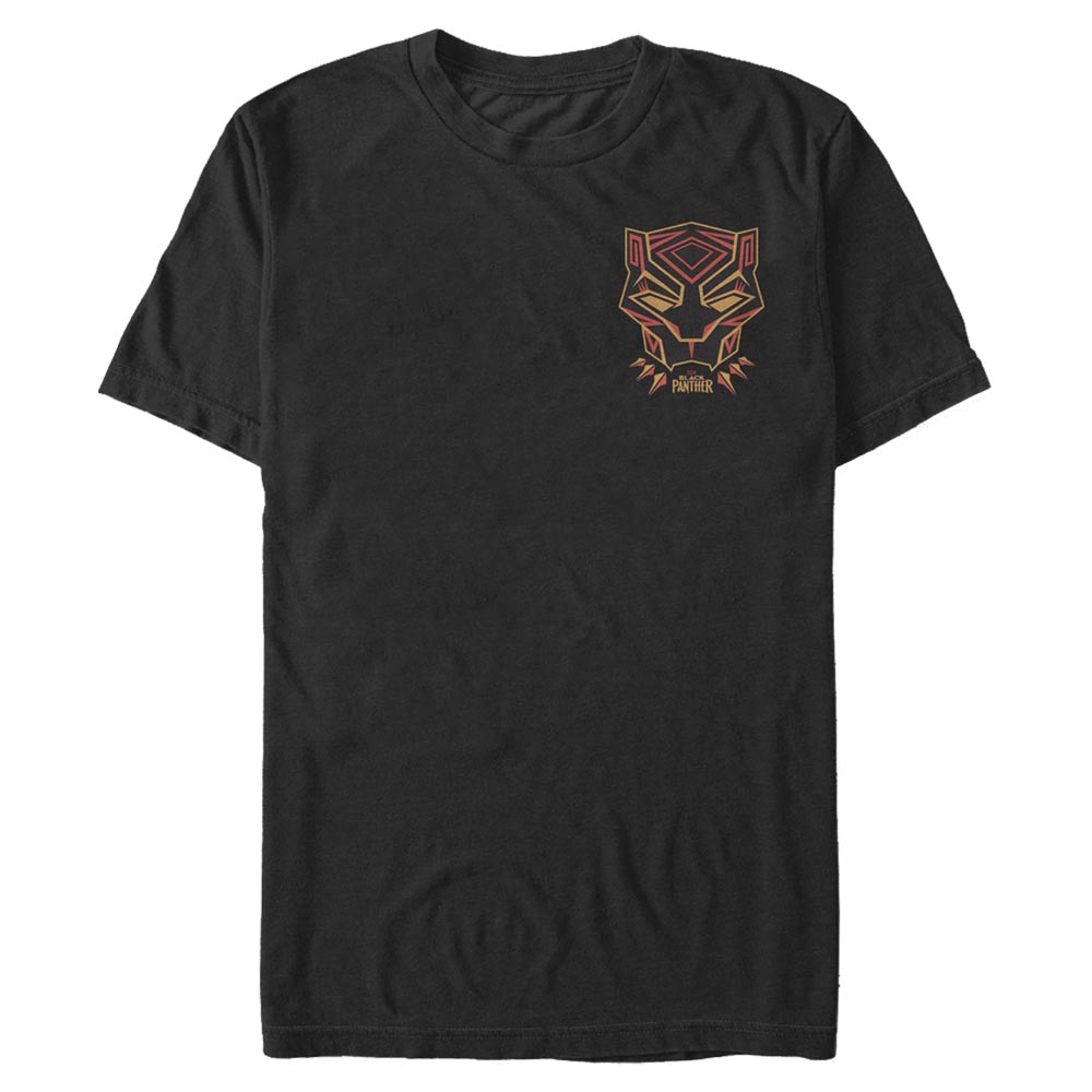 Aperçu: Marvel - Black Panther - Black Panther Panther Geometry - Homme T-shirt - Noir - Devant