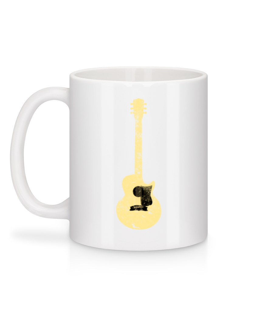 Aperçu: Guitare Transparente - Mug en céramique blanc - Blanc - Derrière