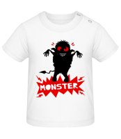 Monster - Baby T-Shirt - White - Front Monster - Baby T-Shirt - White - Front