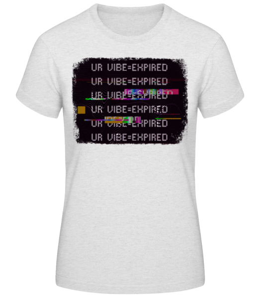 Y2K Ur Vibe Expired - T-shirt standard Femme - Gris chiné - Devant