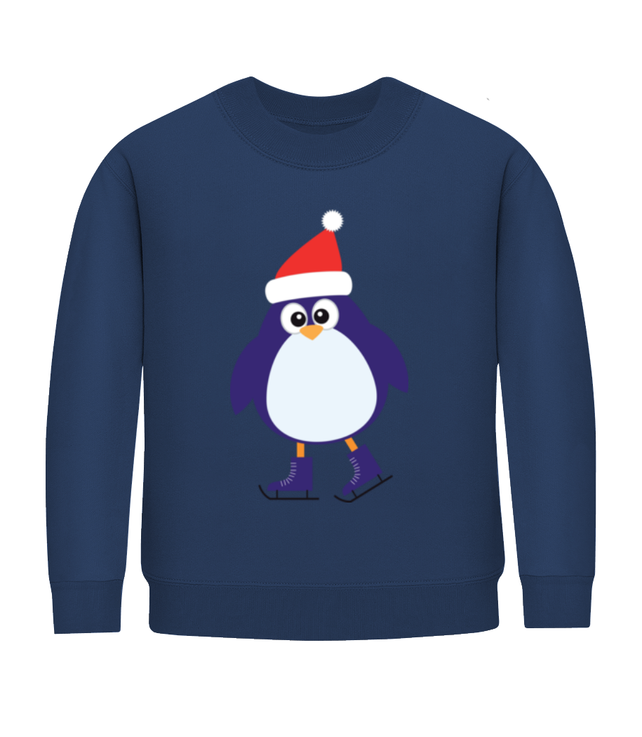 Pingouin De Patin À Glace · Sweatshirt Enfant