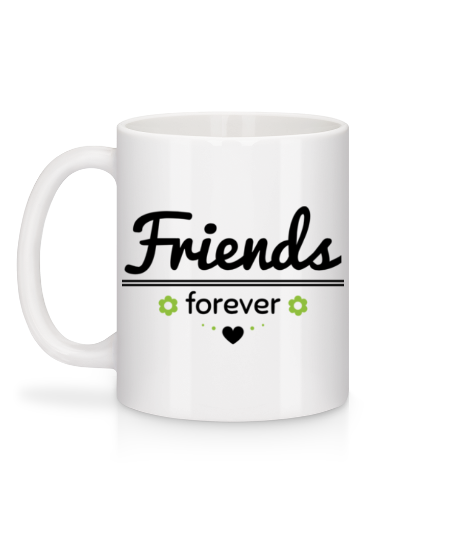 Aperçu: Friends Forever - Mug en céramique blanc - Blanc - Derrière