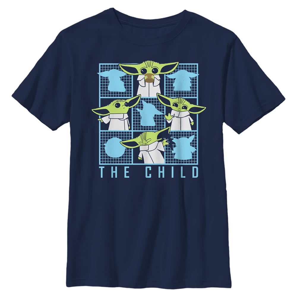 Star Wars - The Mandalorian - Yoda Child Box Grid - Enfant T-shirt