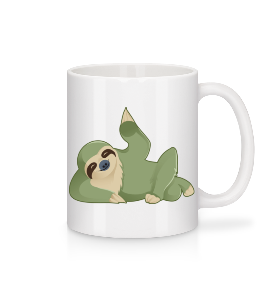 Paresseux Fait Signe - Mug en céramique blanc - Blanc - Devant