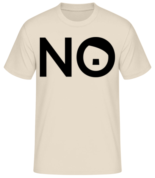 No - T-shirt standard Homme - Crème - Devant