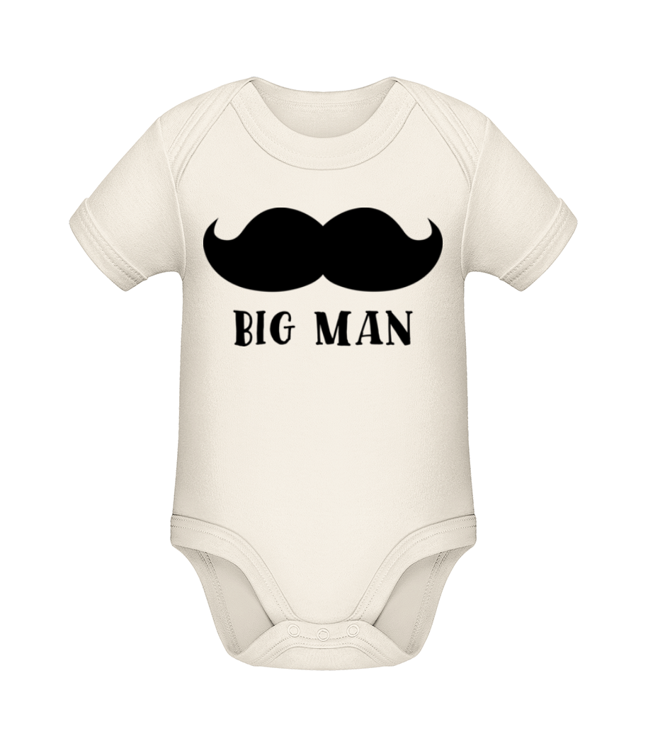 Big Man Mustache · Body manches courtes bio
