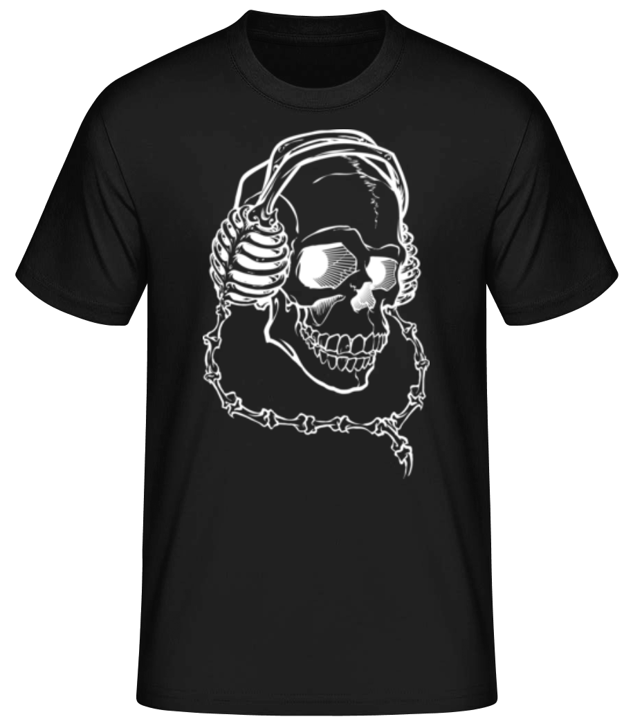 Crâne Avec Des Écouteurs · T-shirt standard Homme