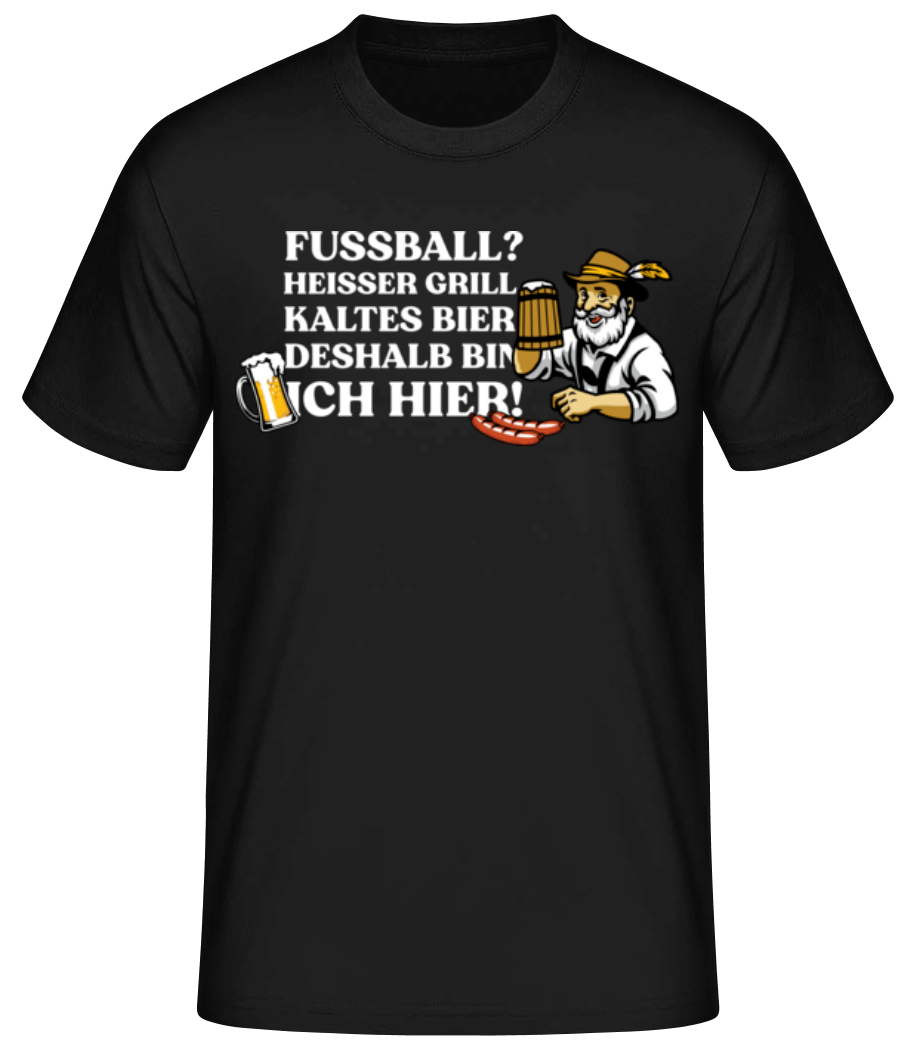 Heisser Grill Und Kaltes Bier · Männer Basic T-Shirt