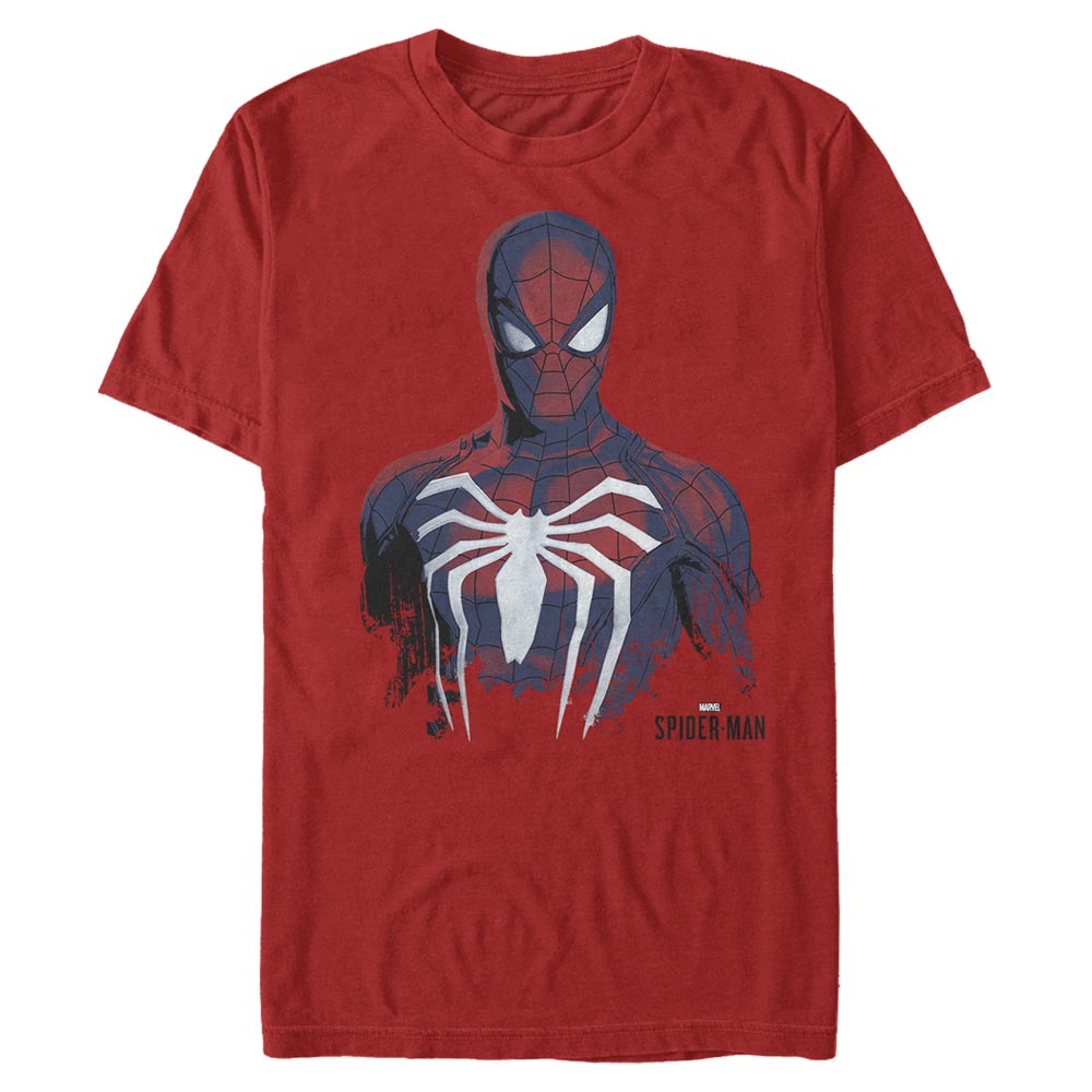 Aperçu: Marvel - Spider-Man Painted Spidy - Homme T-shirt - Rouge - Devant