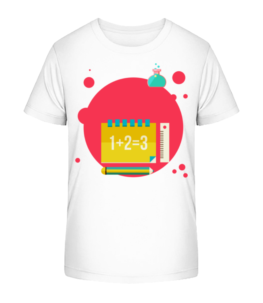 Aperçu: Symbole Mathématique - T-shirt bio Enfant Stanley Stella 2.0 - Blanc - Devant