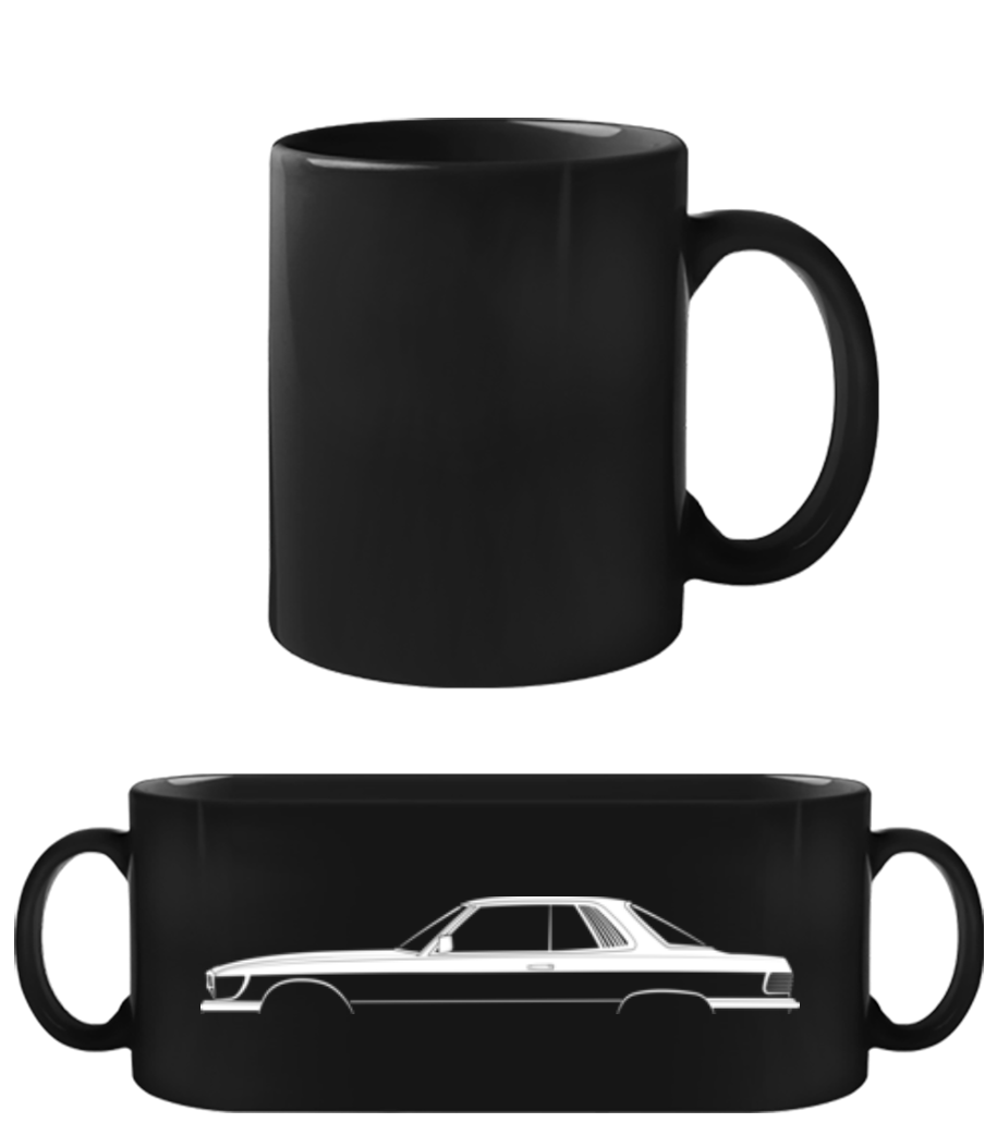 'Mercedes-Benz 350SLC C107' Silhouette · Tasse Noire