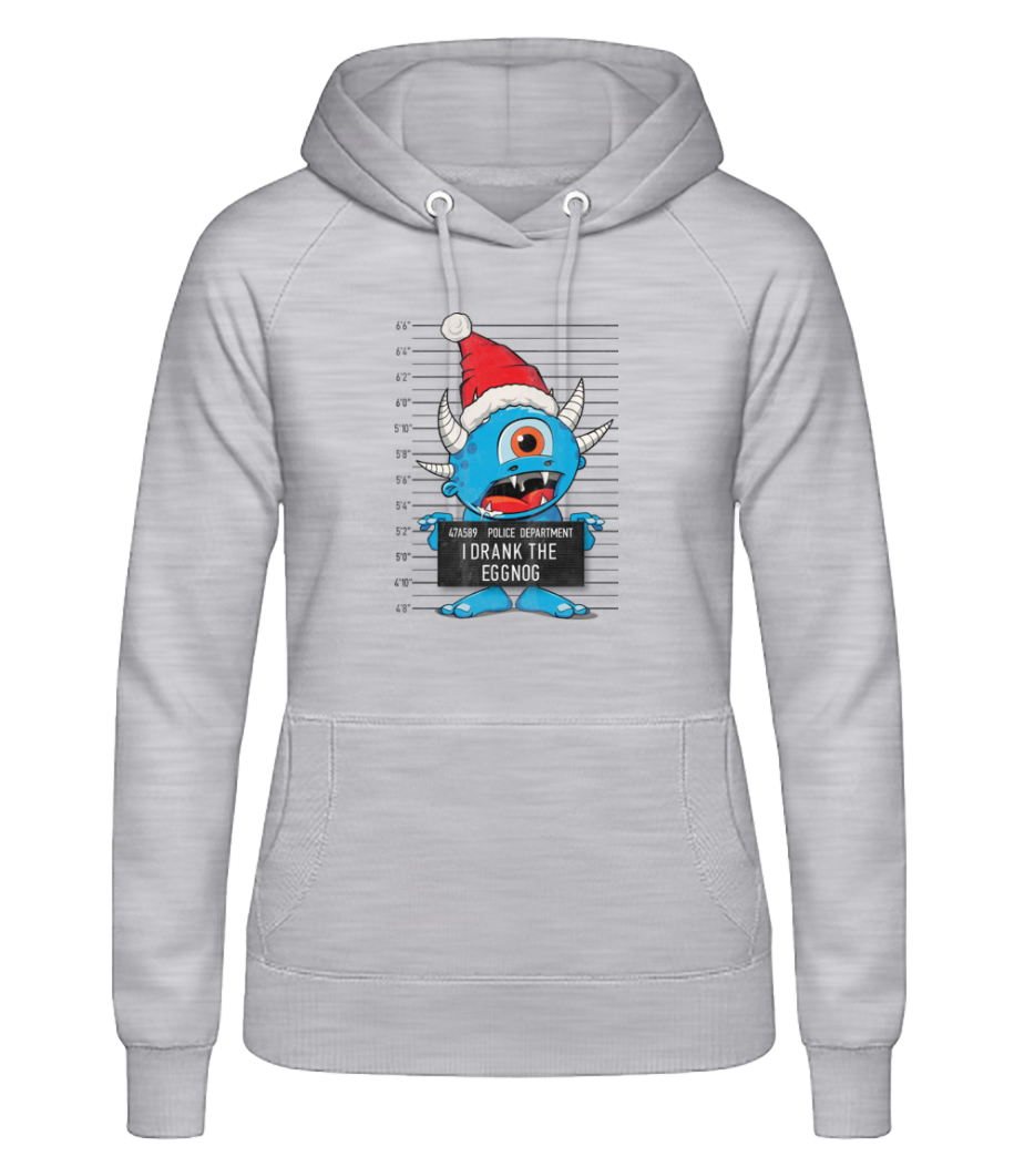 Photo Criminelle De Noël Monstre · Sweat à capuche Femme