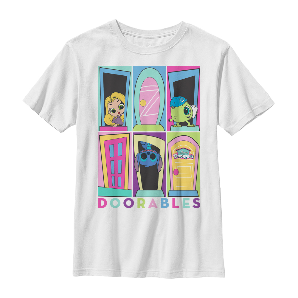 Disney - Doorables - Photo de groupe In The Doorway - Enfant T-shirt
