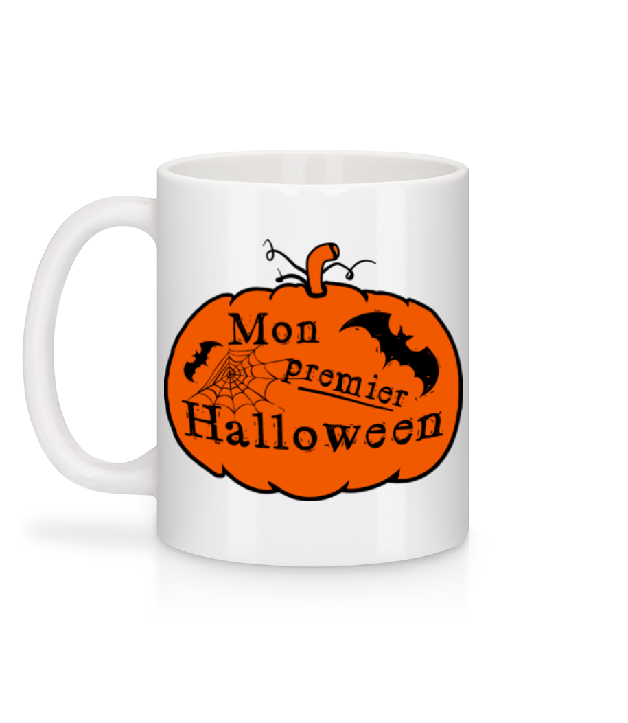 Mon Premier Halloween - Mug en céramique blanc - Blanc - Derrière