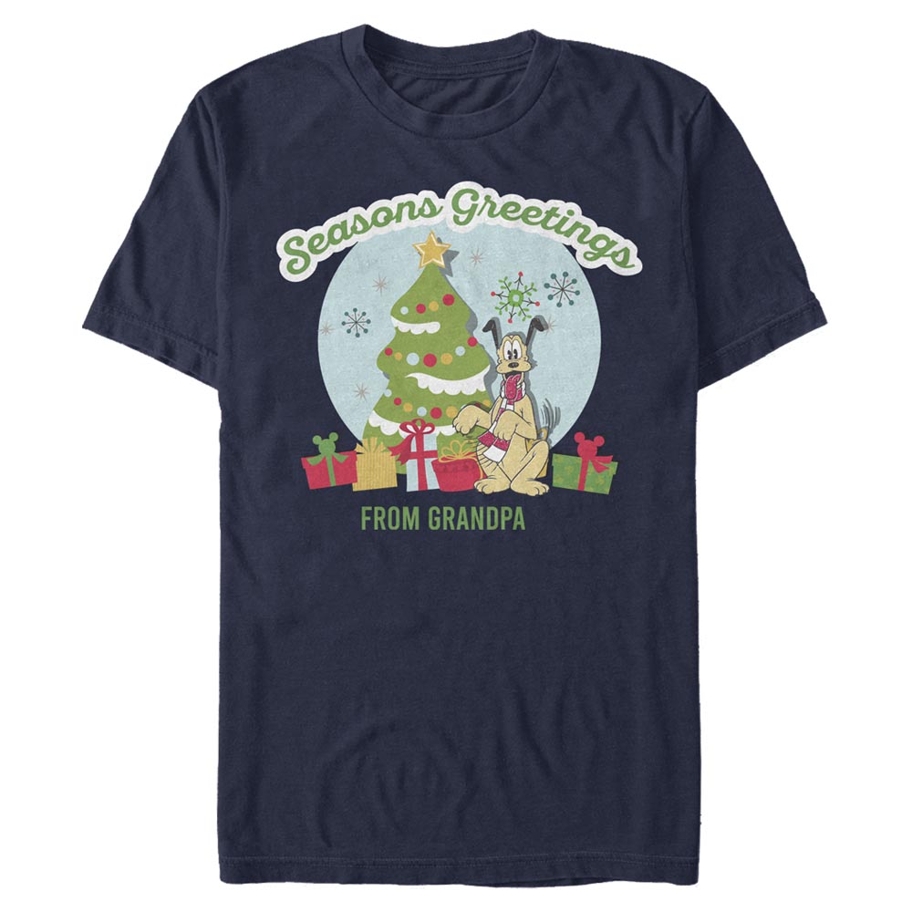 Disney Classics - Mickey Mouse - Pluto Greetings From Grandpa - Homme T-shirt