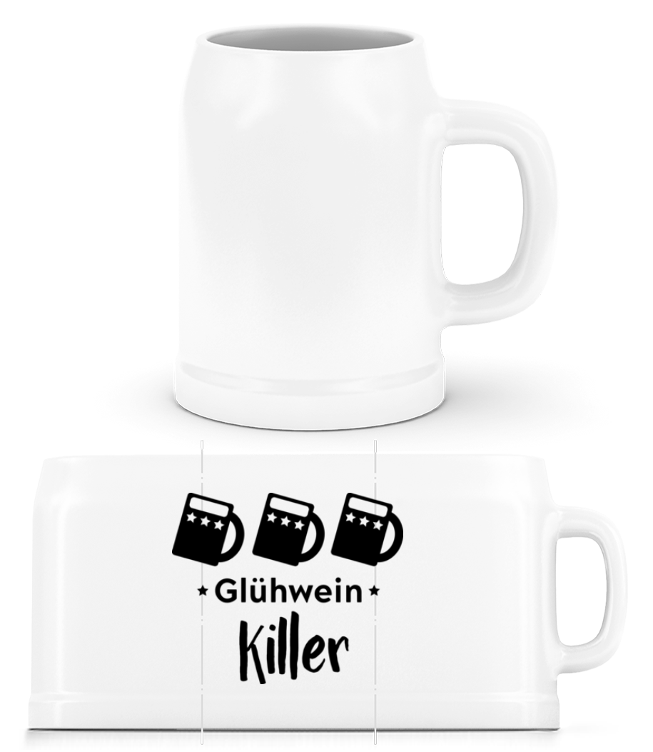 Glühwein Killer - Bierkrug - Weiß - Vorne