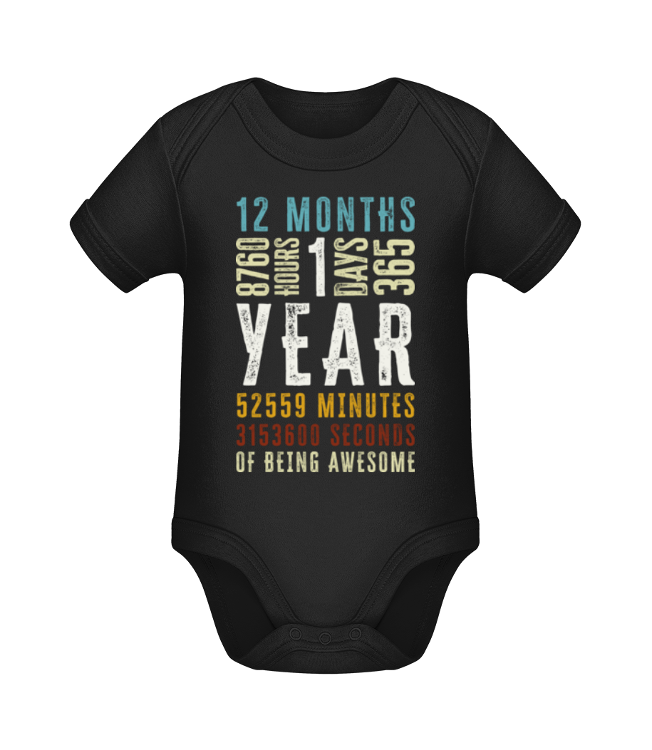 1 Year 12 Months · Body manches courtes bio