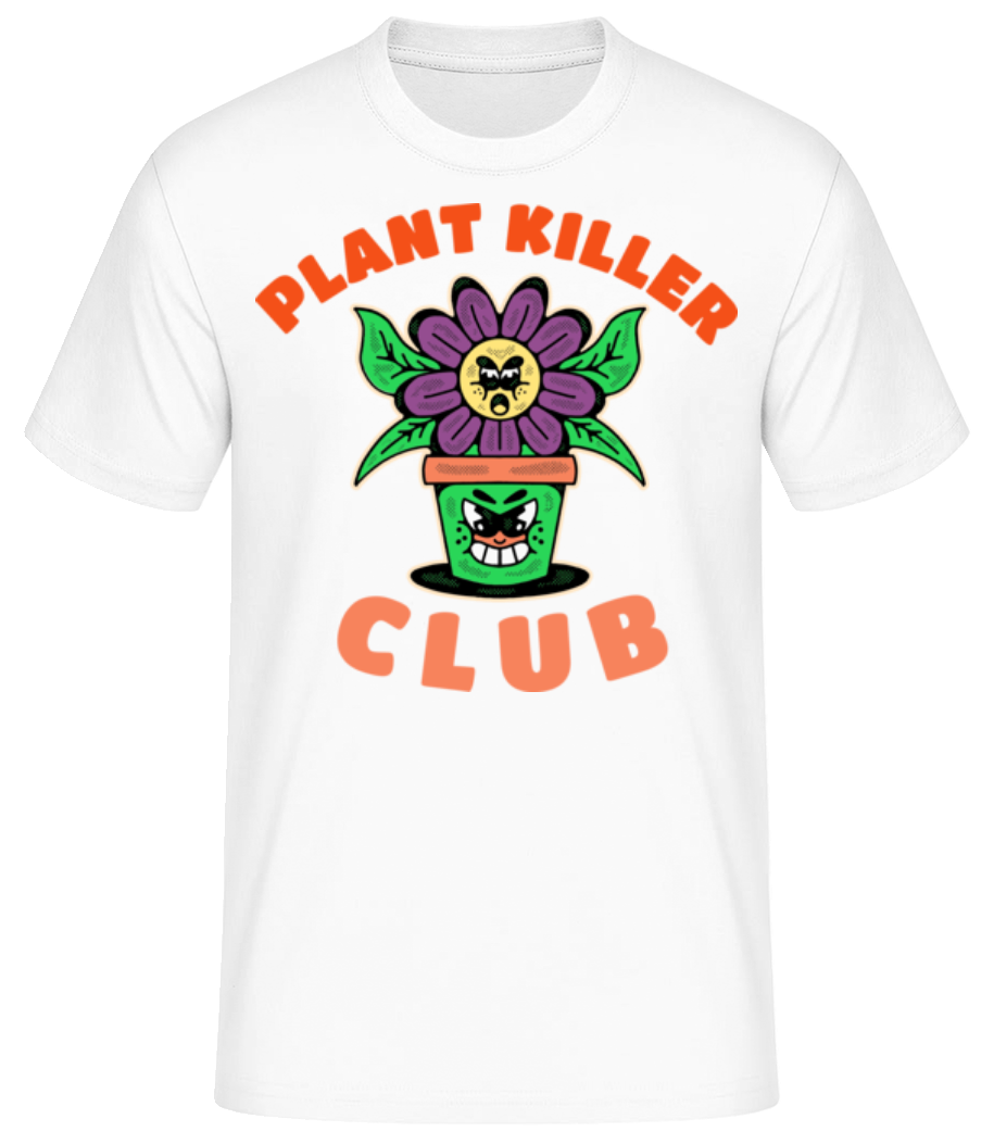Aperçu: Plant Killer Club - T-shirt standard Homme - Blanc - Devant