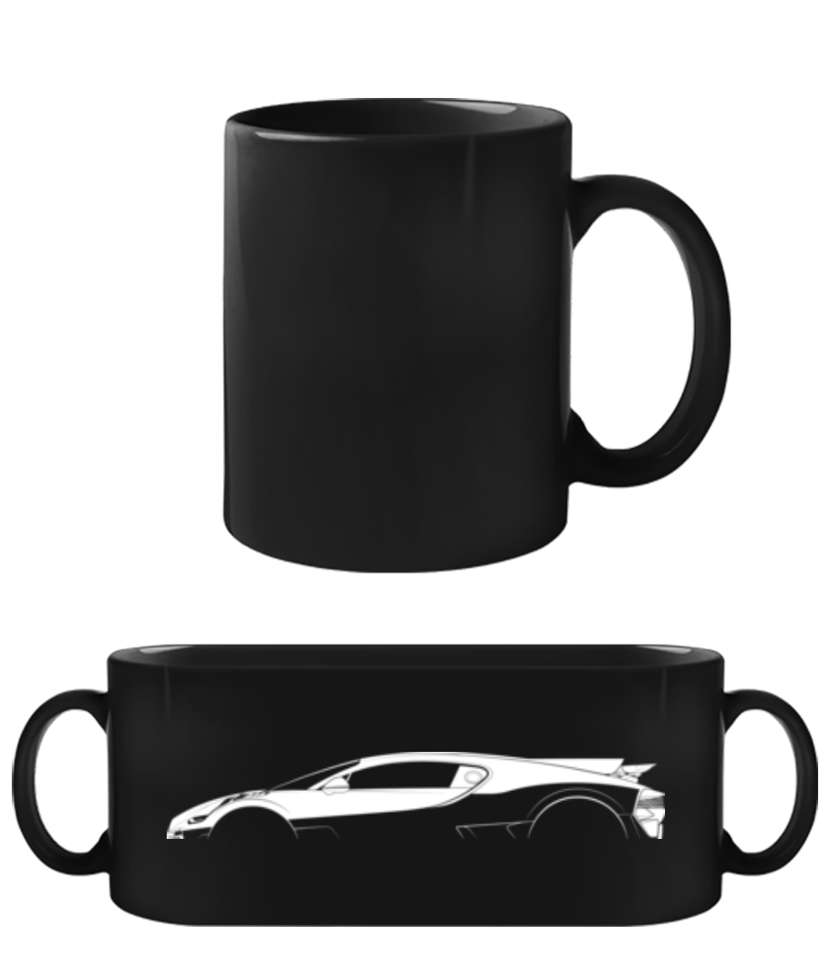 'Bugatti Divo' Silhouette · Tasse Noire