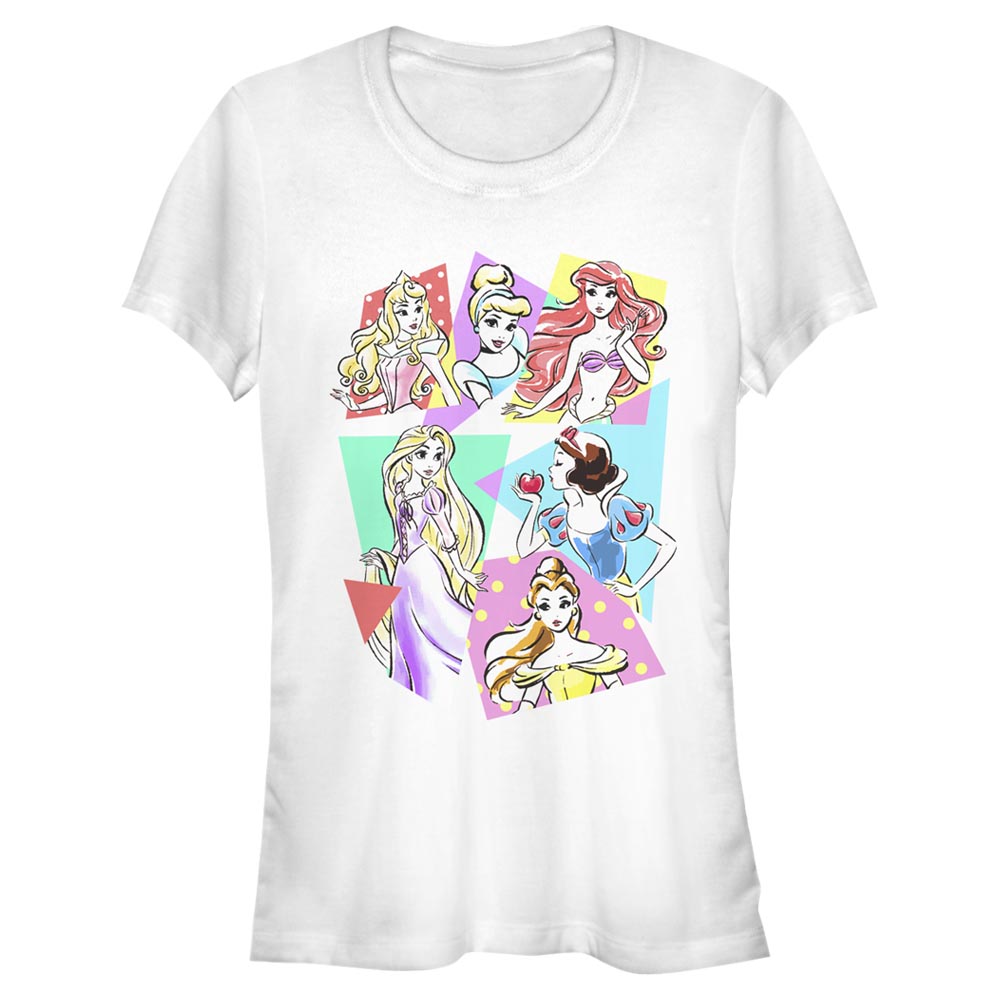 Disney - Princesses Disney - Photo de groupe Neon Pop - Femme T-shirt