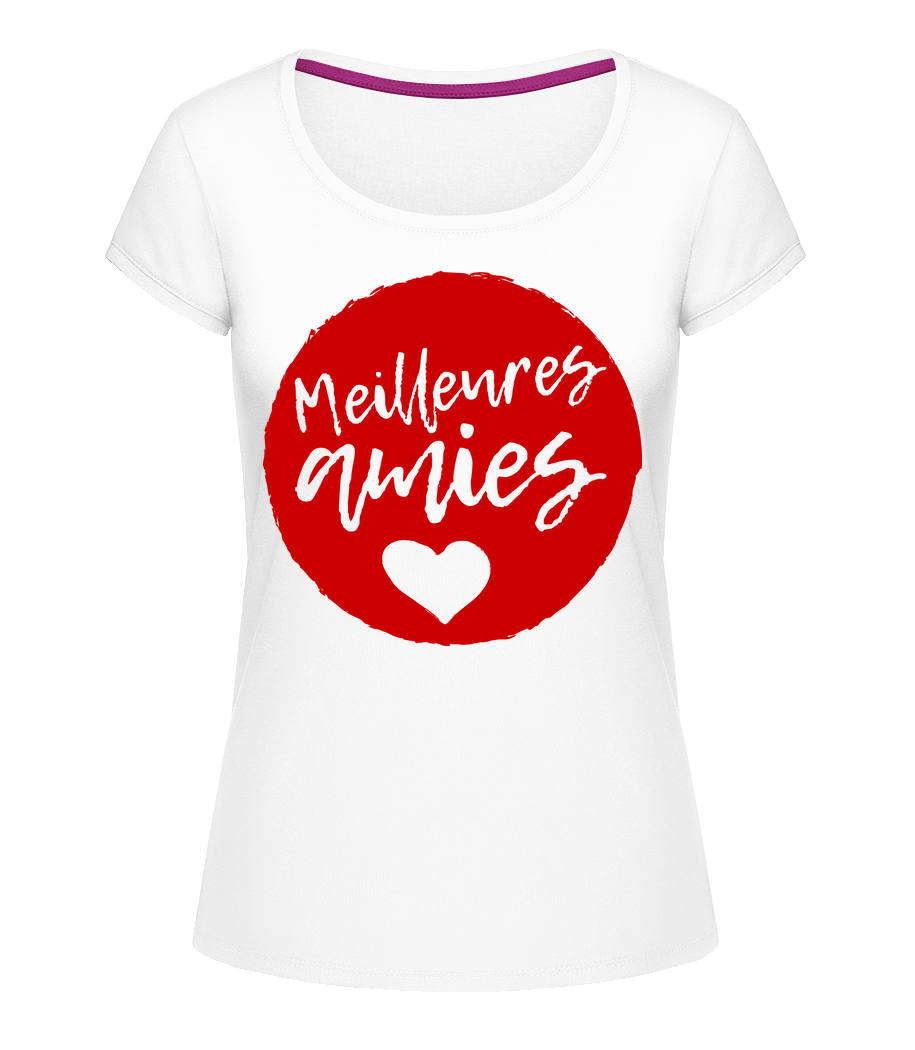 Meilleurs Amies · T-shirt col en U Femme