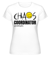 Chaos Coordinator Momlife - T-shirt Shirtinator femme - Blanc - Devant