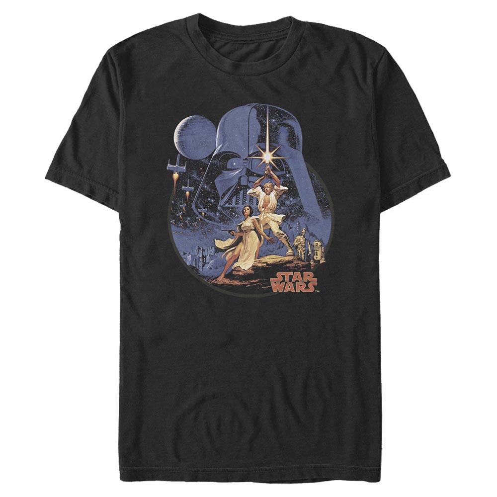 Star Wars - Skupina Stellar Vintage - Homme T-shirt - Noir - Devant