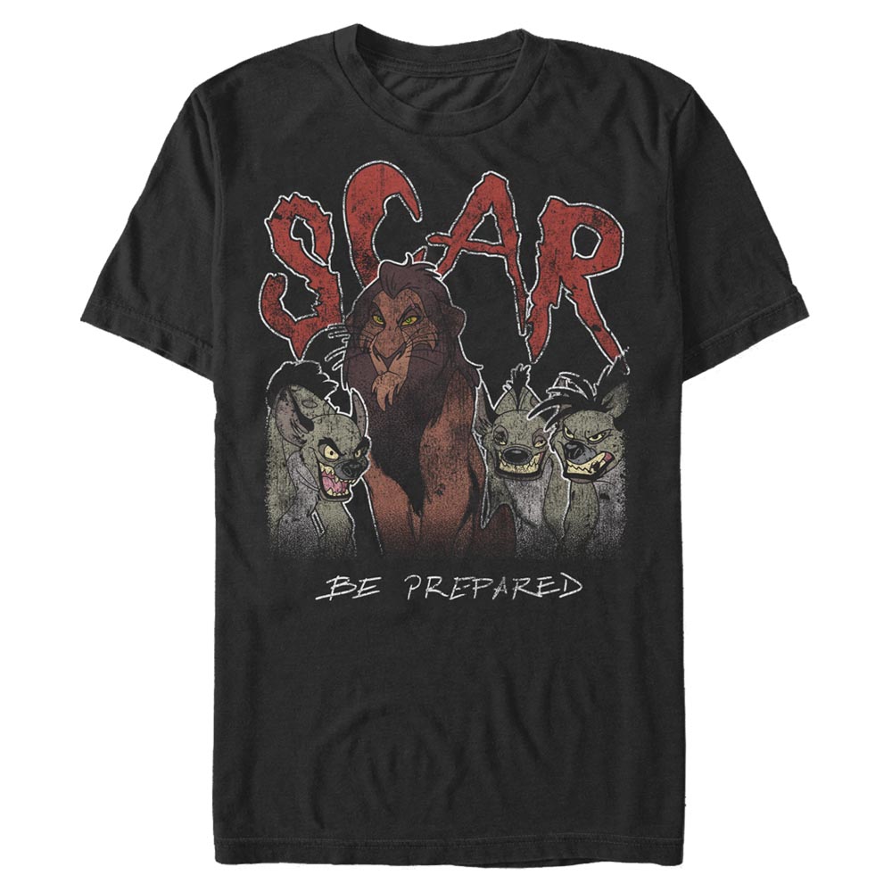 Aperçu: Disney - Le Roi lion - Scar & Hyeny Scar and the Hyenas - Homme T-shirt - Noir - Devant
