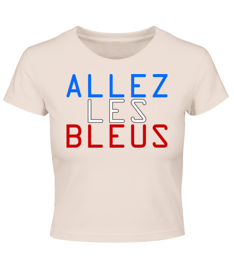 Allez Les Bleus - Crop top - Rose - Devant