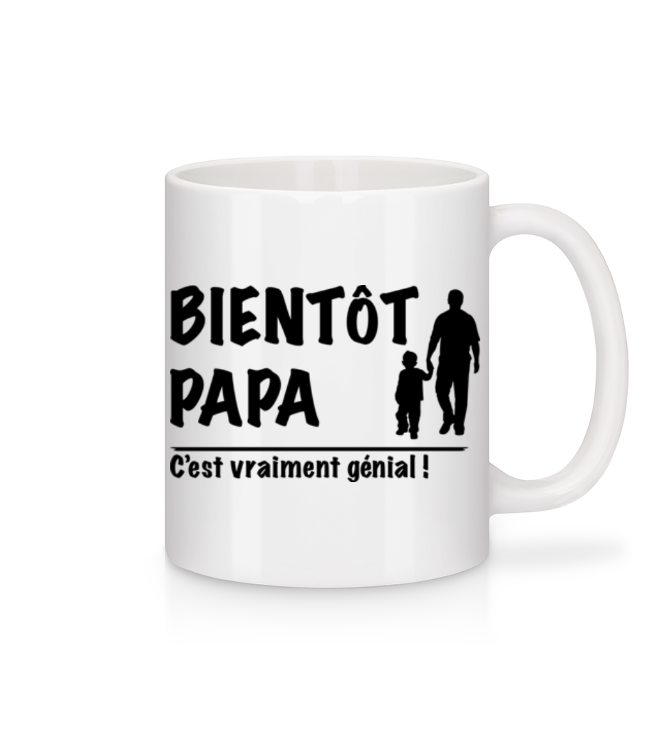 Bientôt Papa · Mug en céramique blanc