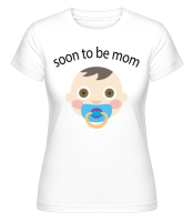 Soon To Be Mom -  Shirtinator Women's T-Shirt - White - Front