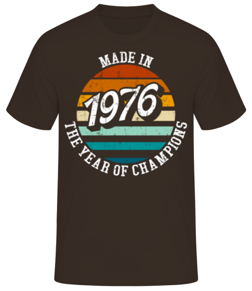 1976 The Year Of Champions - T-shirt standard Homme - Marron - Devant