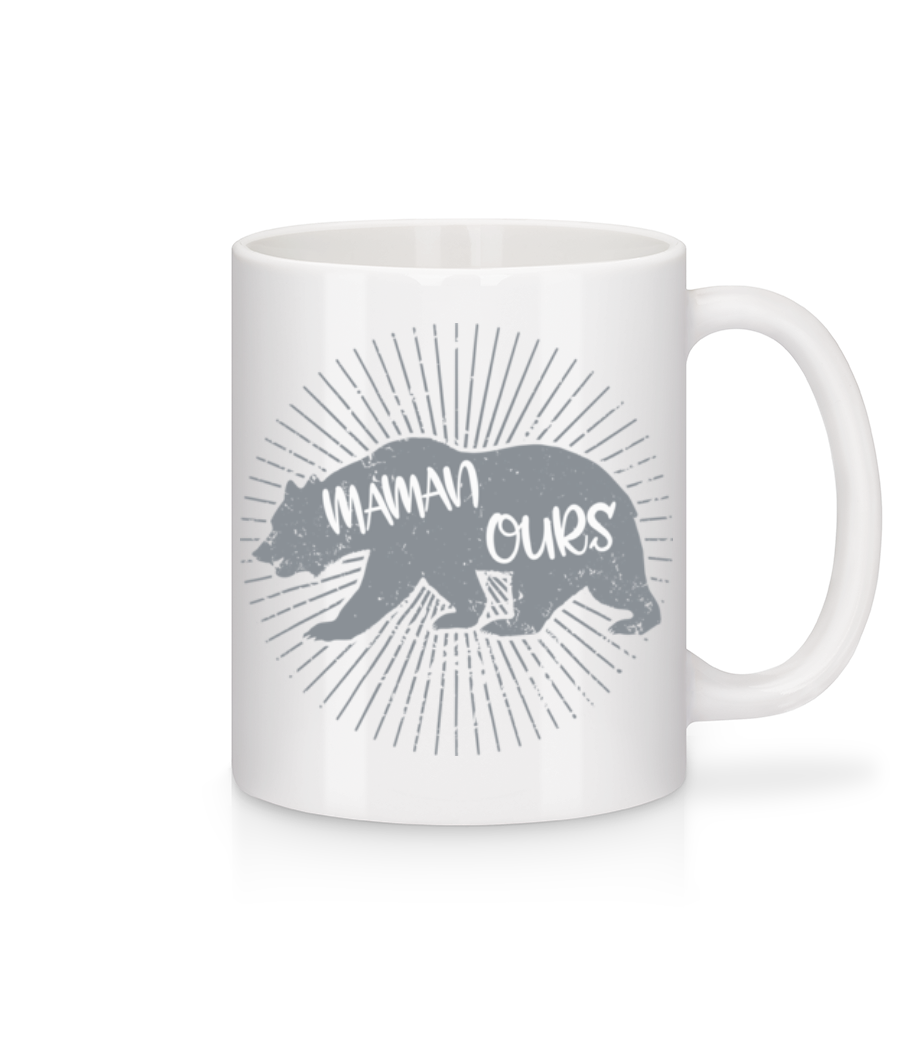 Maman Ours · Mug en céramique blanc