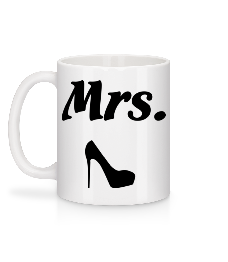 Aperçu: Mrs. Wedding - Mug en céramique blanc - Blanc - Derrière