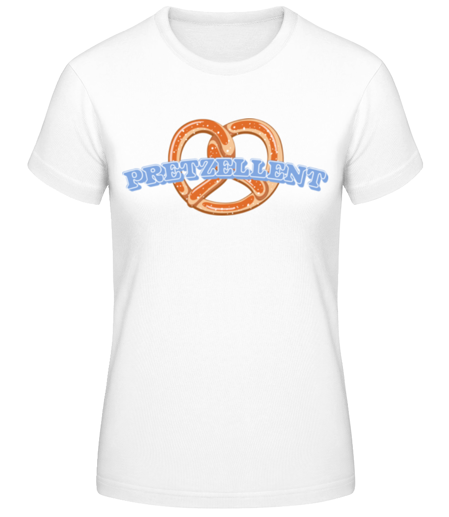 Aperçu: Pretzellent - T-shirt standard Femme - Blanc - Devant